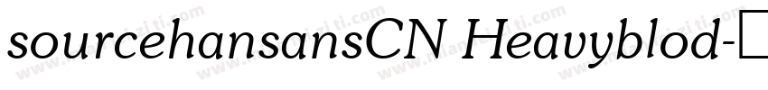 sourcehansansCN Heavyblod字体转换